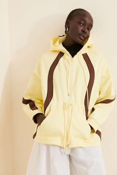 Zip Stripe Hoodie | Nuuly