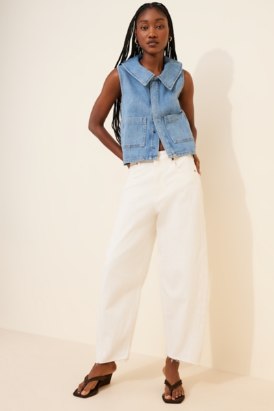 Zuri Two-Tone Denim Vest | Nuuly