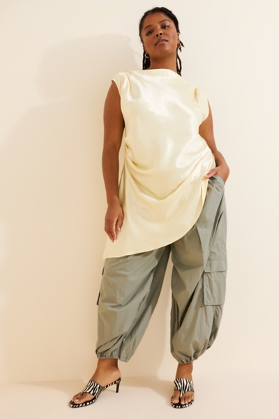 トップス room306 Pleats Design tops Pleat Detail Longline Top | Nuuly