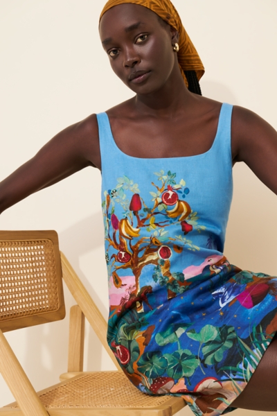 Dream Landscape Multicolor Mini Dress | Nuuly