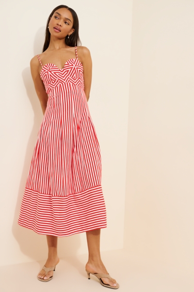 open lace back dress It All Comes Together Brown Striped Dress – Shop the Mint
