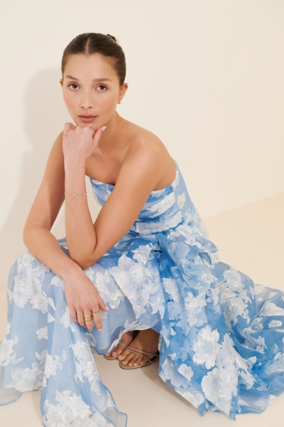 Kit Strapless Organza Dress | Nuuly