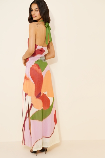 chinese dress ladies Kalila Strapless Crepe Maxi Dress / Black | Meshki main image 0