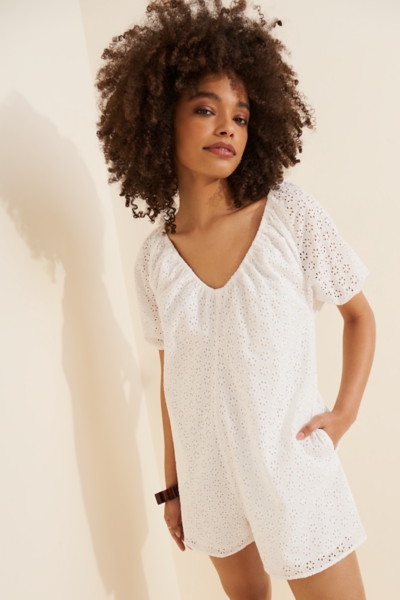 blue dress for baby girl Beach Riot Charlotte Dress - Cherry Eyelet main image 1