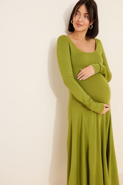Maternity Scoop Sweater Dress | Nuuly