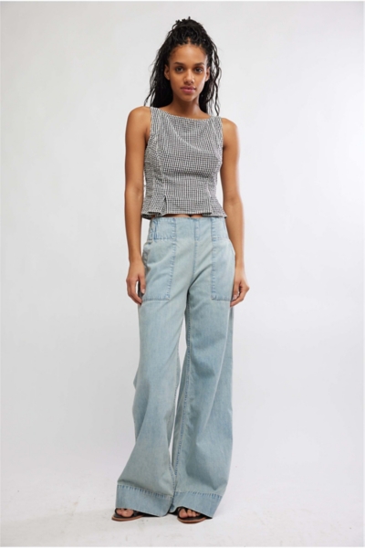 Sunfaded Peplum Top | Nuuly