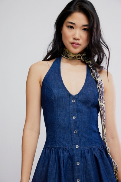 Clean Break Denim Mini Dress