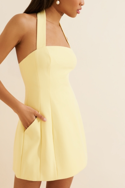 Nevelle Hourglass Halter Dress | Nuuly