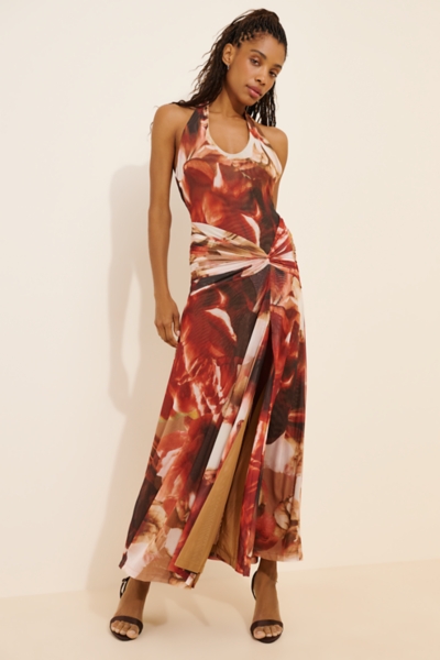 halter mesh midi dress anthropologie Halter Mesh Midi Dress