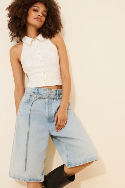 Sleeveless Satin Jacquard Top | Nuuly