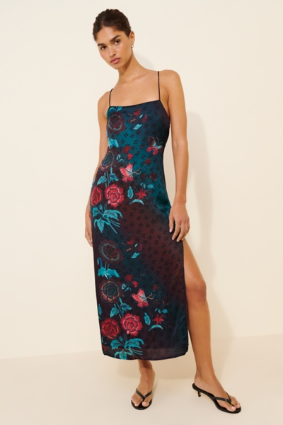 turquoise off the shoulder dress Feriani Couture 18341 - Off Shoulder Jacquard Evening Dress 16 / Royal