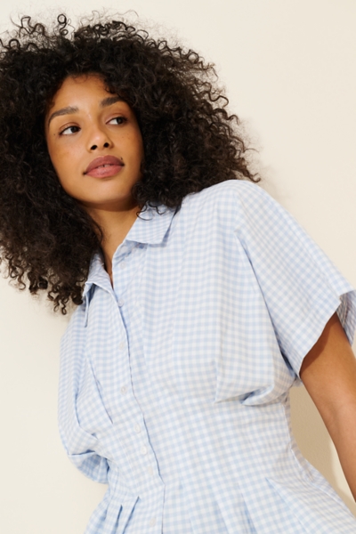 Tobie Short Sleeve Gingham Shirt | Nuuly