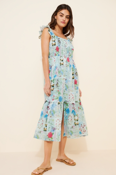 the peregrine midi dress: square-neck edition By Anthropologie + The Peregrine Midi Dress: Square-Neck Edition