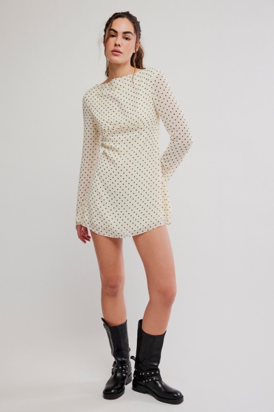 jolie mini dress Jolie Puff Sleeve Linen Mini Dress