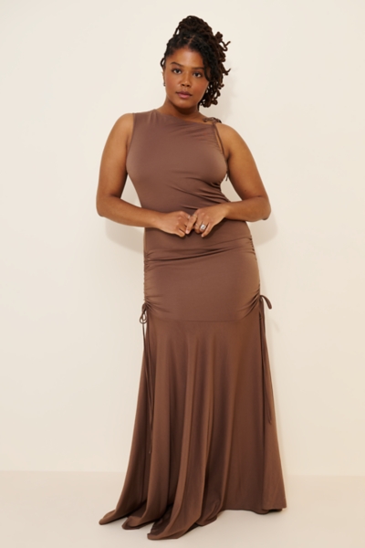 Helle Ruched Maxi Dress | Nuuly