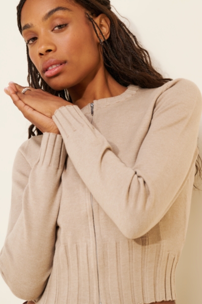 Dennis Zip Cardigan | Nuuly