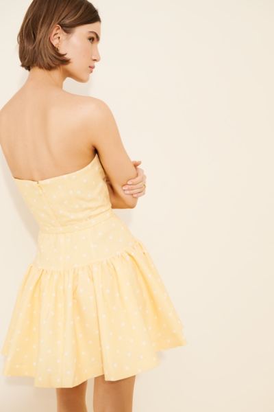 Linen Blend Bubble Hem Dress | Nuuly