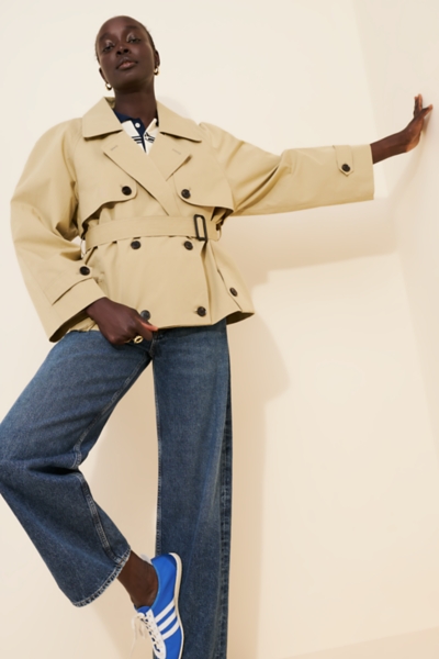 Cubic Cropped Trench Coat | Nuuly