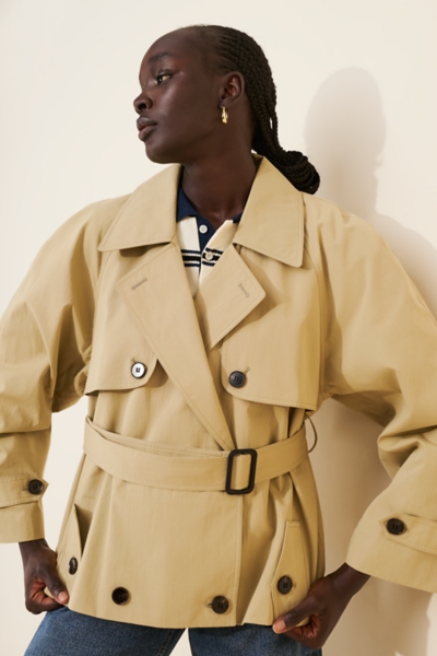 ジャケット・アウター Liten cubic trench JK beige Cubic Cropped Trench Coat | Nuuly