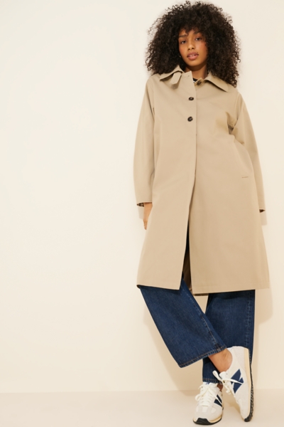 美品 liten cubic trench coat ベージュ Cubic Long Trench | Nuuly