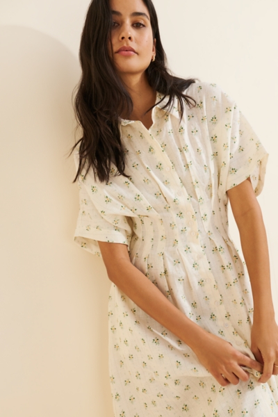 Linen Tobie Waisted Dress