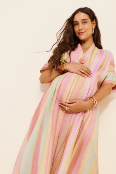Maternity Sherbet Stripe Dress | Nuuly