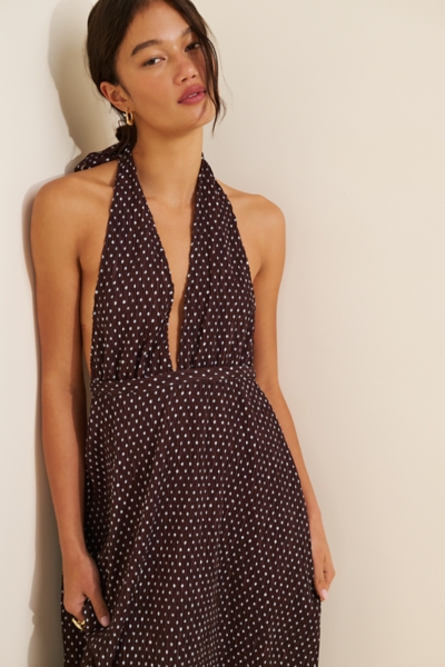district maxi dress lioness Lioness - District Maxi Dress in Tomato Polka