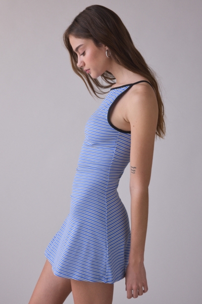 Boardwalk Striped Scoop-Back Tank Mini Dress | Nuuly