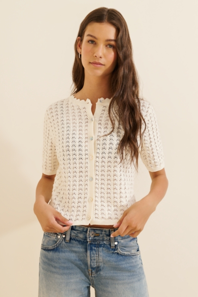 Lucia Short Sleeve Cardigan | Nuuly
