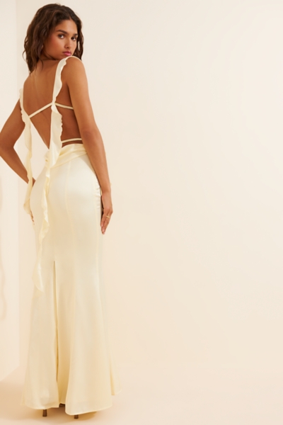 long formal beaded dresses Elegant Beaded Column Gown - KUJTA & MERI
