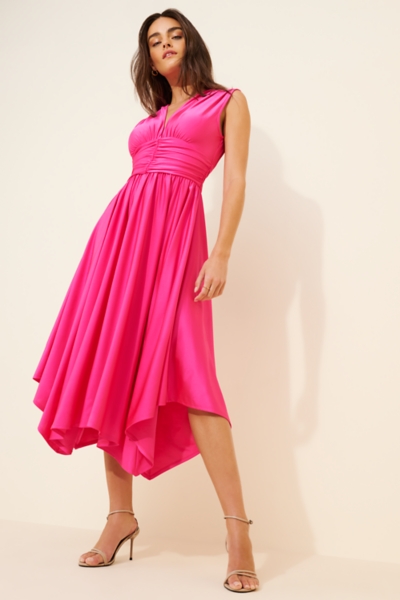 4si3nna ruched maxi dress 4SI3NNA Colorblock Knit Maxi Dress