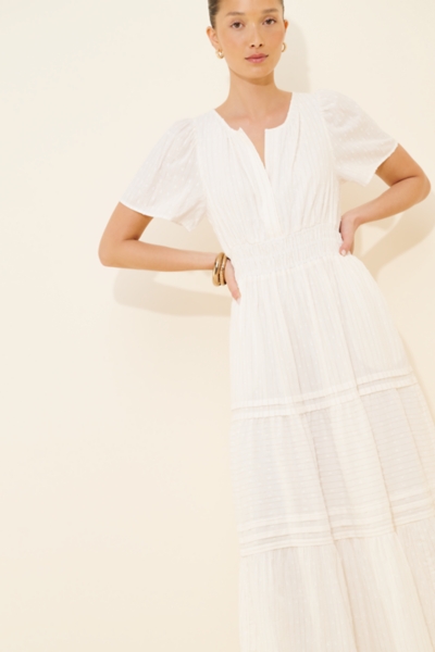 white short maxi dress I've Got Sunshine Long Sleeve Mini Dress White