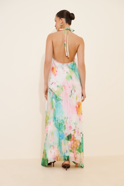 raquel silk maxi dress Johnny Was Raquel Silk Maxi Dress Size M - Worn Once To Beach Wedding 100%  Silk