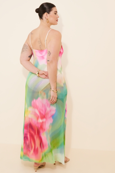 kikiriki sheer maxi dress Kikiriki Sheer Ruffled Maxi Dress