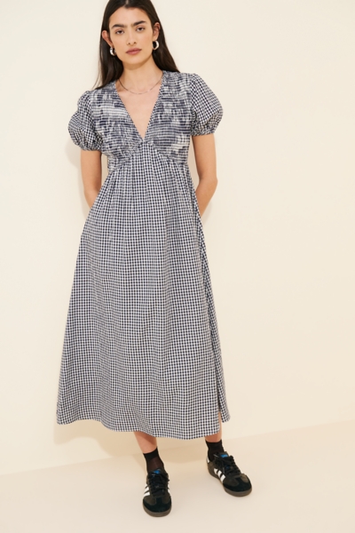 sachin and babi light blue dress Khaki Cotton Drop Waist Sleeveless Mini Dress