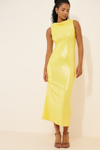 Sequin Cowl Back Maxi Dress | Nuuly