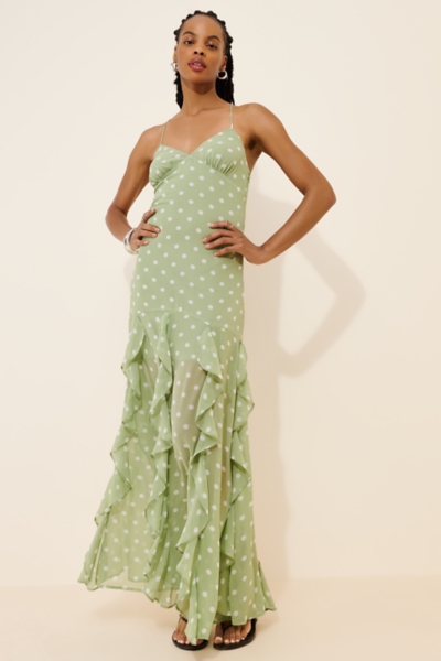 black and white gingham maxi dress Gingham Maxi Dress (Black & White) main image 1