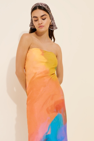tulip maxi dress Monay Tulip Maxi Dress / Lemon | MESHKI