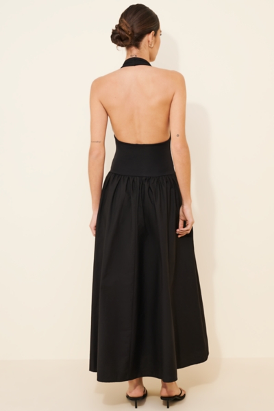 backless poplin dress Proenza Schouler White Label Nora Midi Dress, 4 / Black