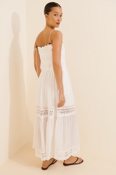Crochet Lace Paneled Maxi Dress | Nuuly