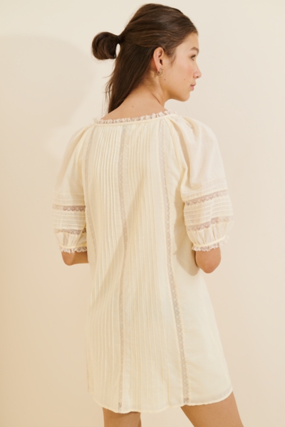 off shoulder white dress mini Peppermayo Dresses | New Peppermayo Exclusive - Morgan Off Shoulder Mini Dress - Ivory | Color: Cream | Size: 8