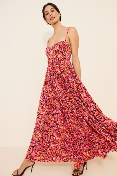 chinese dress ladies Achanti Pleated Maxi Dress main image 0