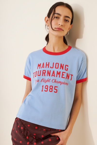 Mahjong Champions Ringer Tee Shirt | Nuuly