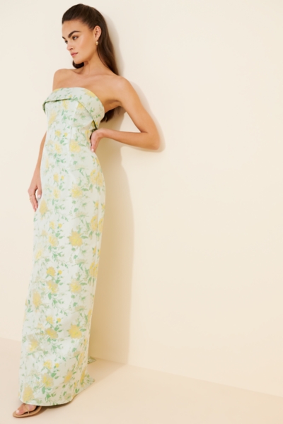 chinese dress ladies Manali Strapless Corset Maxi Dress