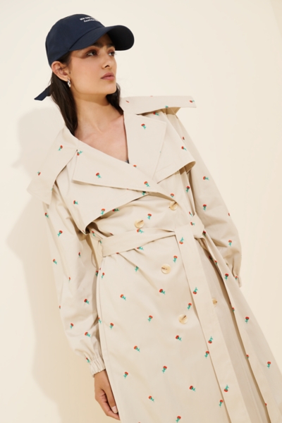 TOO moontreeplanet TENT 花柄 ロングコート Floral Embroidered Trench Coat | Nuuly