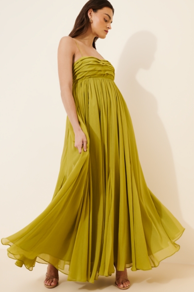 citron cocktail dress Citron XL Plus Size Women's Puff Sleeve Crew Neckline Midi Length Cocktail  Dress with side Pockets
