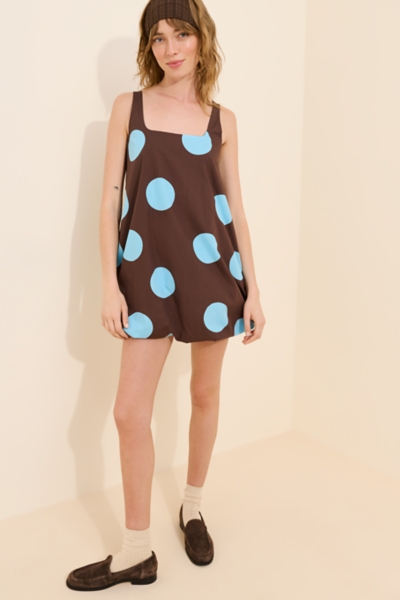 poplin bubble mini dress Poplin Bubble Mini Dress
