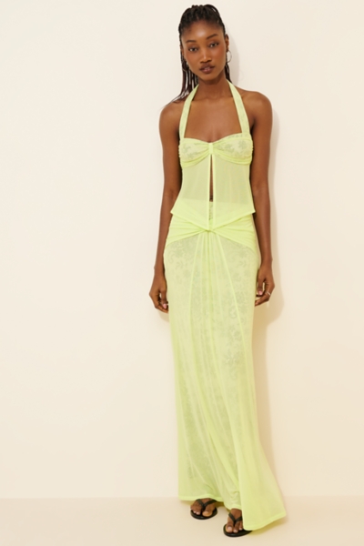 mac duggal green ruffle dress Mac Duggal 49837 Dress