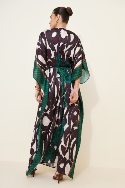 maxi kaftan dress for women EcoVero Maxi Kaftan Terra Di Siena