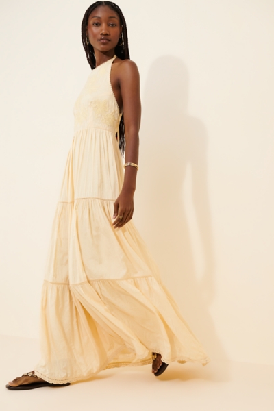 pinnacle by shruti sancheti smocked a line midi dress Pinnacle by Shruti Sancheti Smocked A-Line Midi Dress at MarketFair Shoppes  in Princeton, NJ